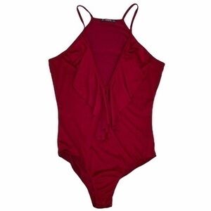 Shein Burgundy Bodysuit